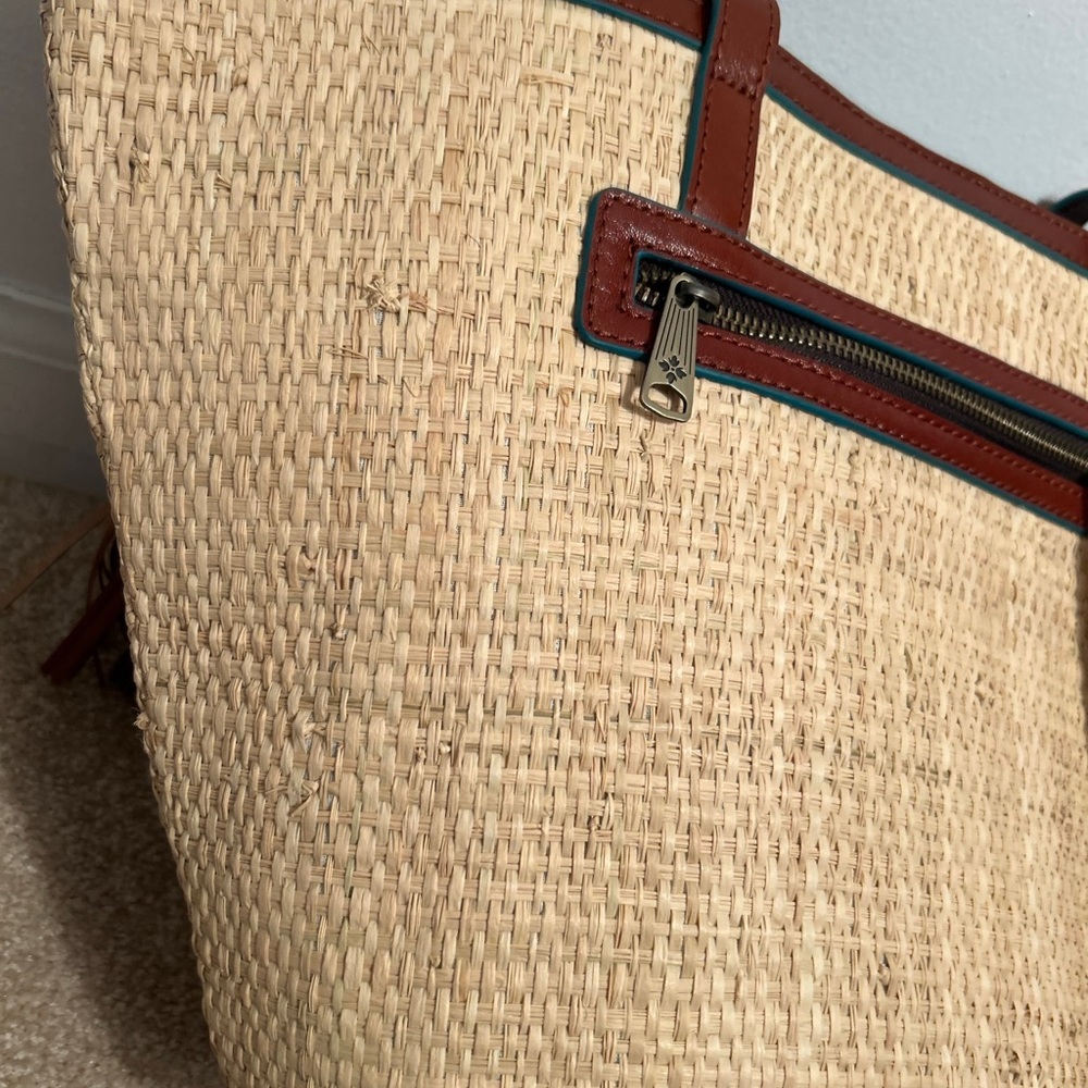 Patricia Nash Marconia Tote Bag Beaded Raffia Collection Stunning NEW $269 MSRP - Picture 7 of 15